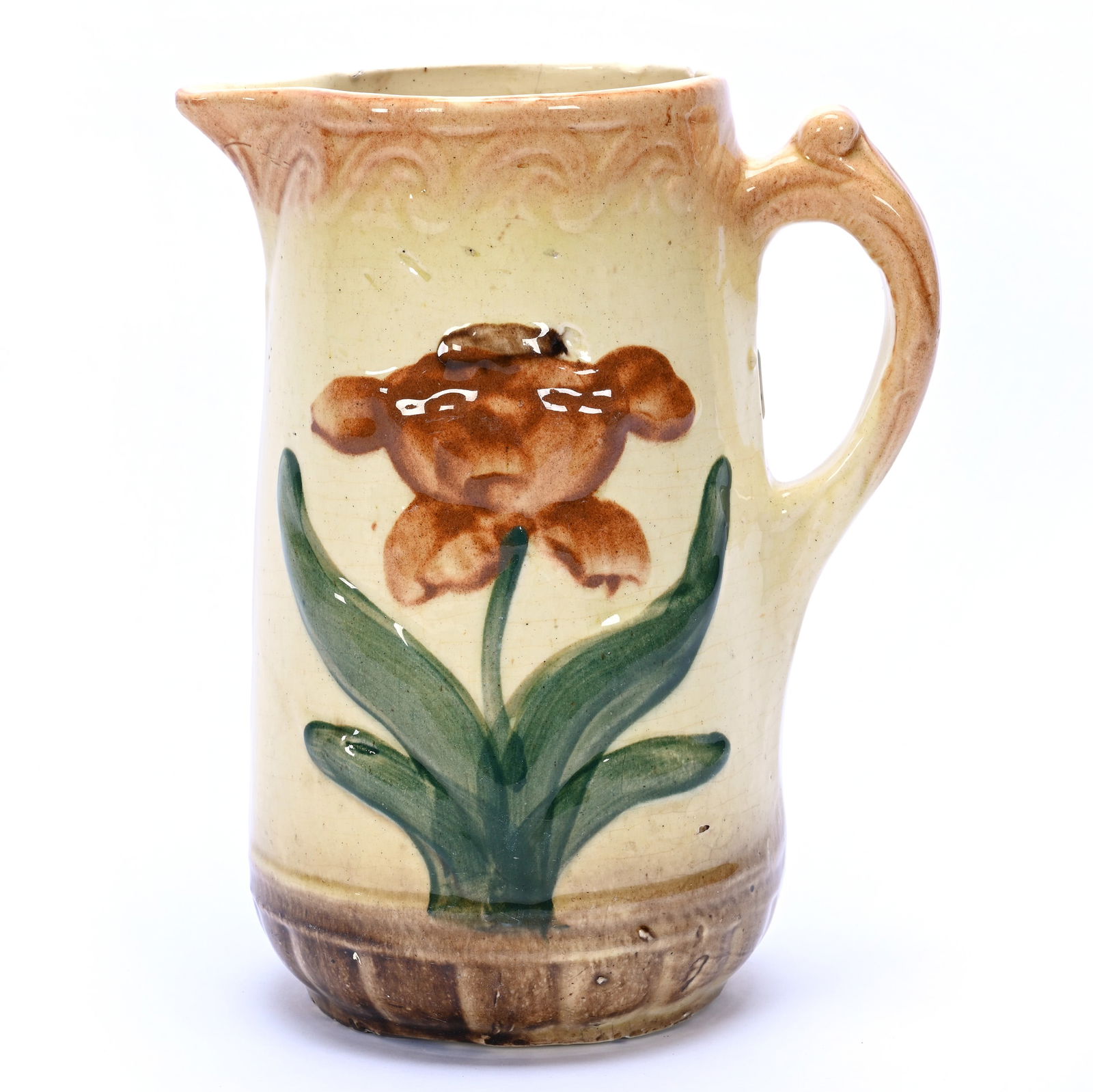 Pitcher, Unmarked Brush McCoy Art Pottery (1 of 7)