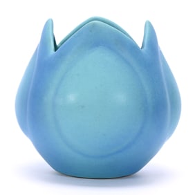 Vase, Tulip Form, Van Briggle Art Pottery, Ming Turquoise