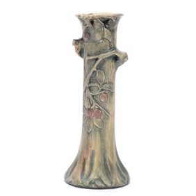 Bud Vase, Weller Art Pottery, Woodcraft Pattern