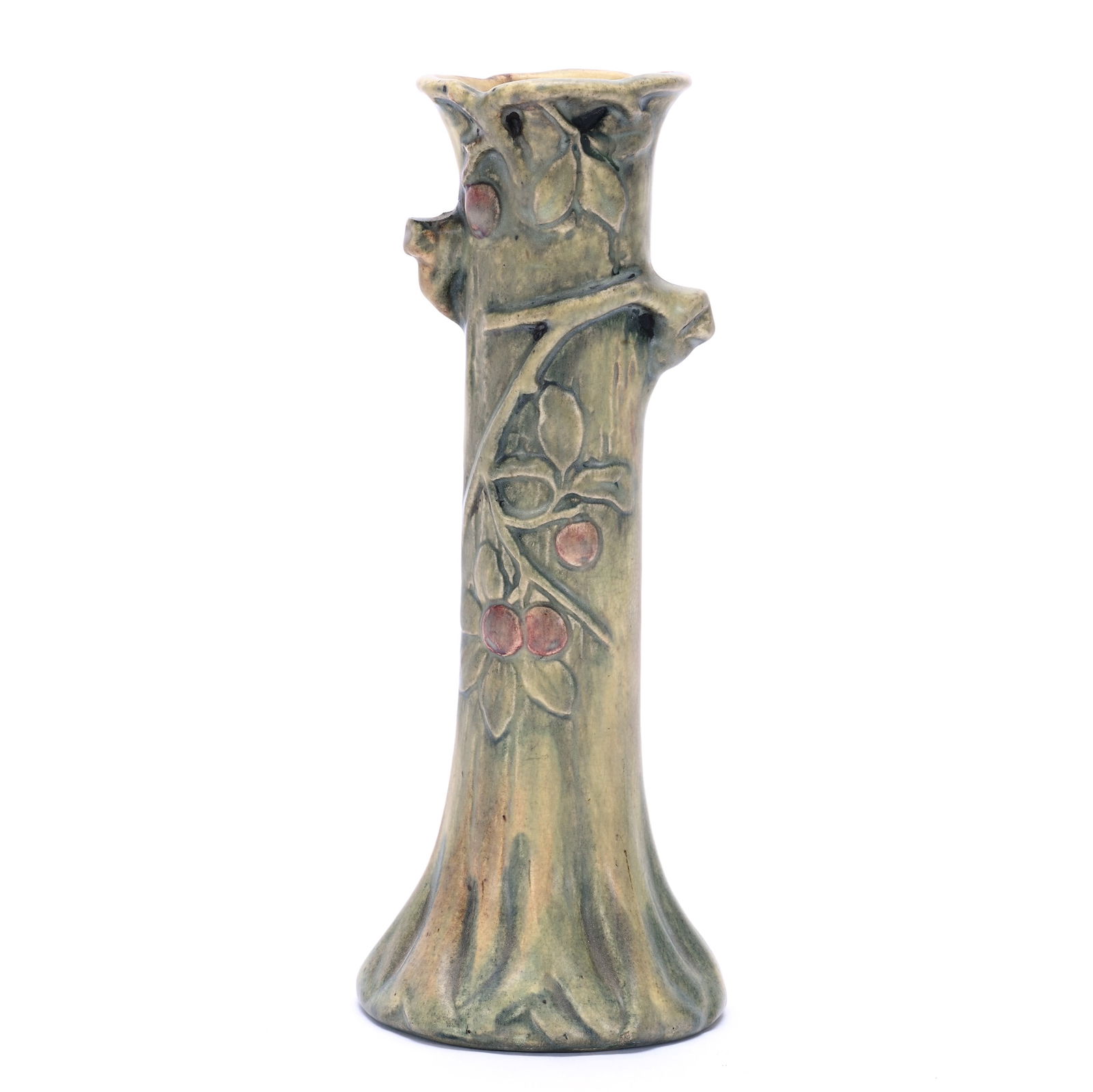 Bud Vase, Weller Art Pottery, Woodcraft Pattern (1 of 4)