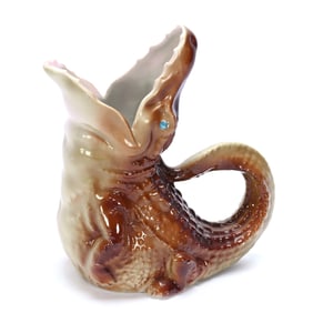 Figural Alligator Milk Pitcher, Unmarked Royal Bayreuth