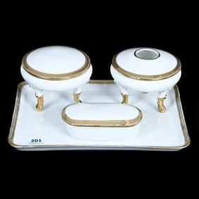Dresser Set, Four Piece, Royal Bayreuth Gold Mark