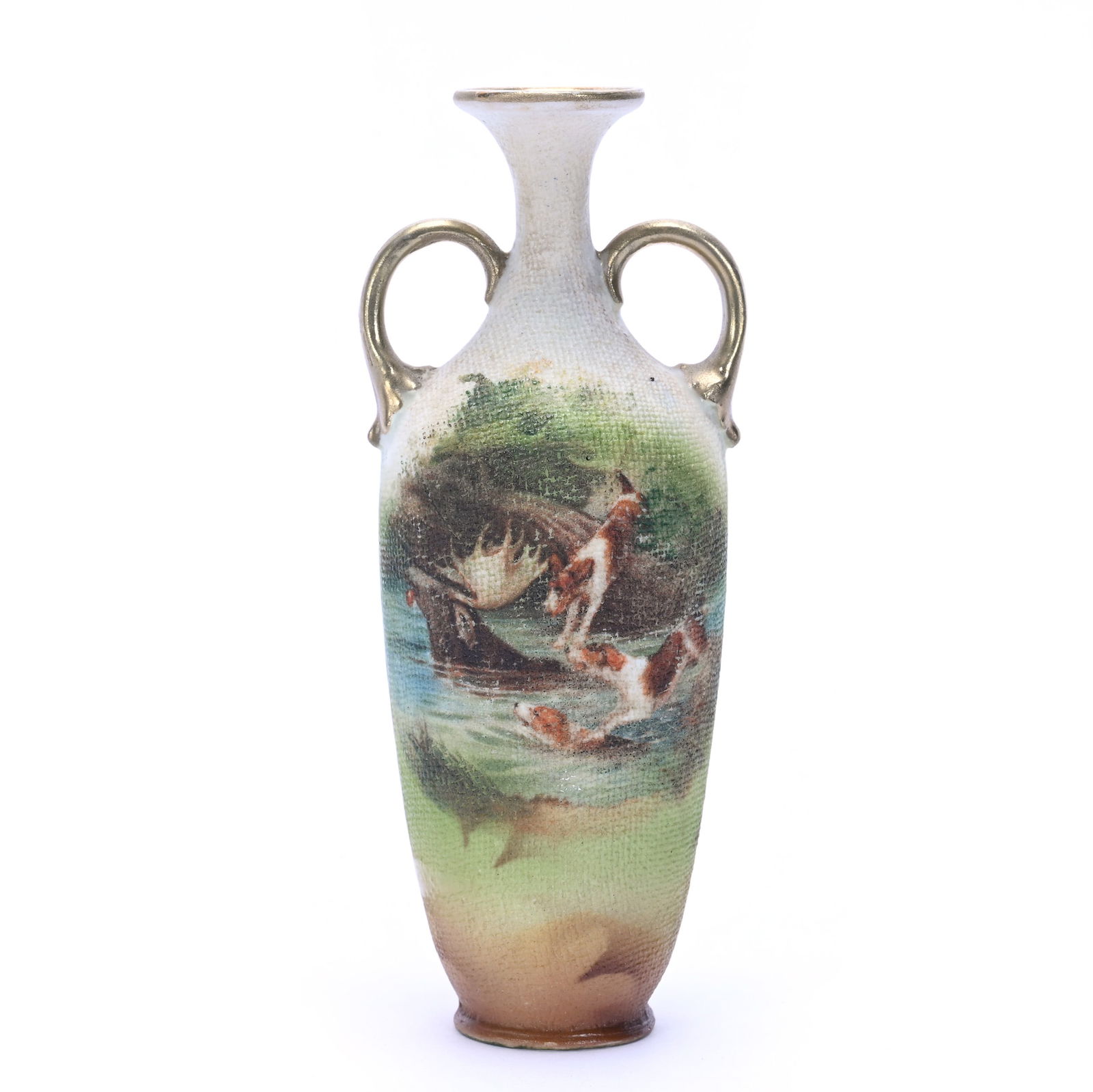 Vase, Two Handles, Royal Bayreuth Blue Mark (1 of 3)