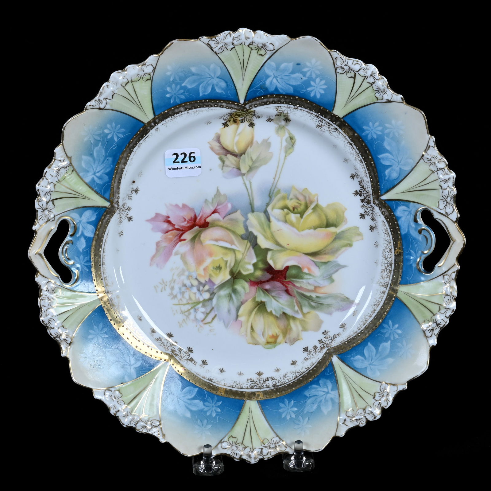 Cake Plate, Unmarked R.S. Prussia (1 of 2)