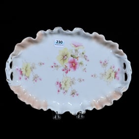 Oval Tray, Early Unmarked R.S. Prussia