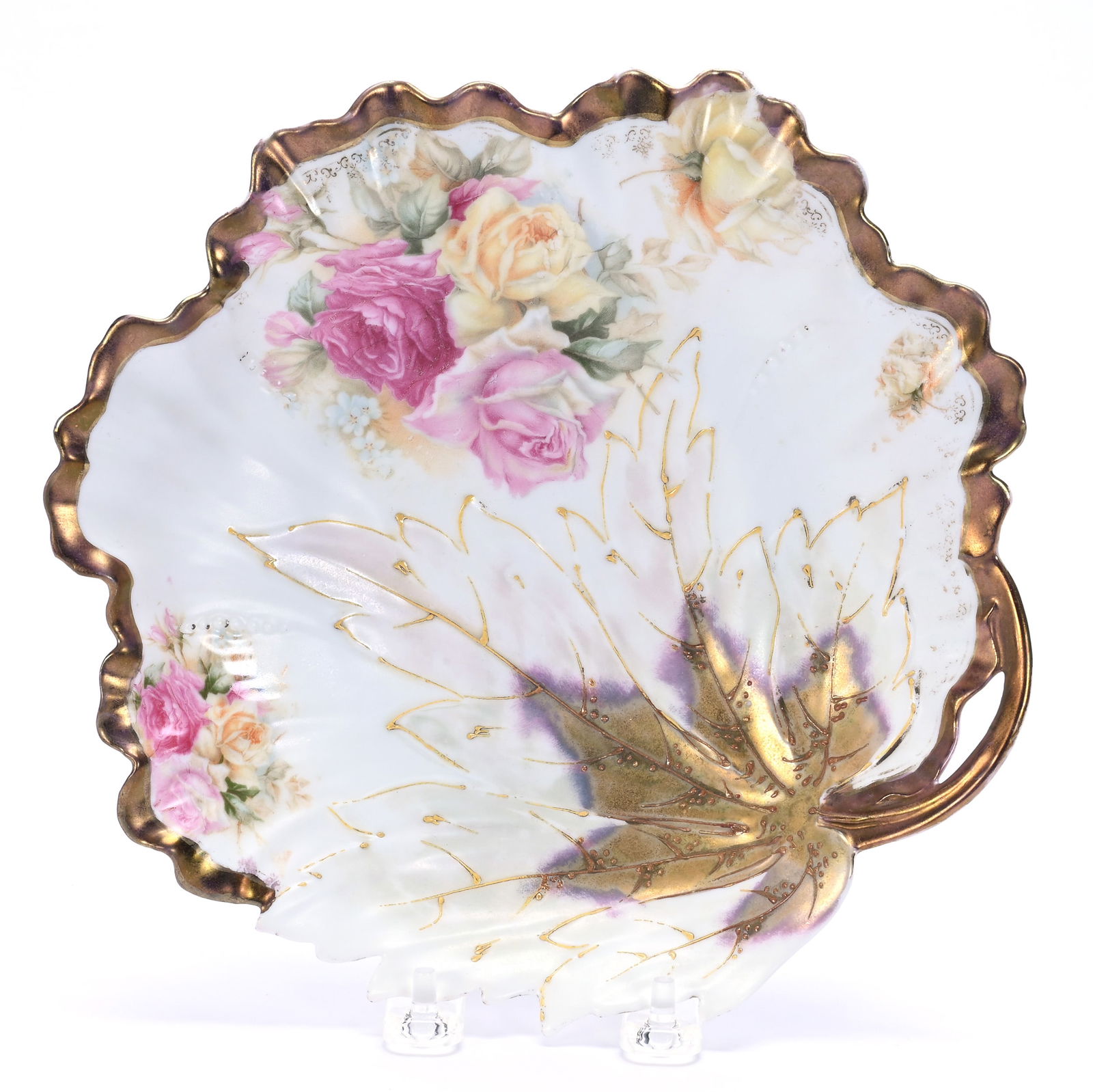 Plate, Leaf Mold, Unmarked R.S. Prussia (1 of 2)