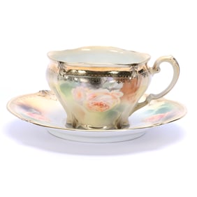 Coffee Cup And Saucer Marked R.S. Prussia