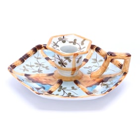 Chamberstick Marked E. S. Prussia, Six-Sided