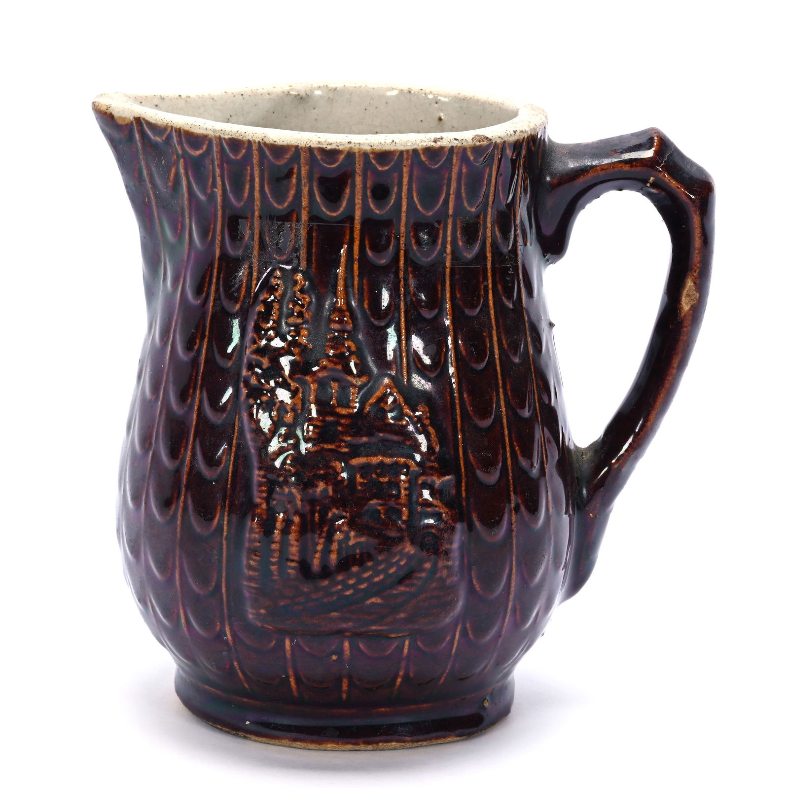 Pitcher, Unmarked Bennington Pottery (1 of 4)