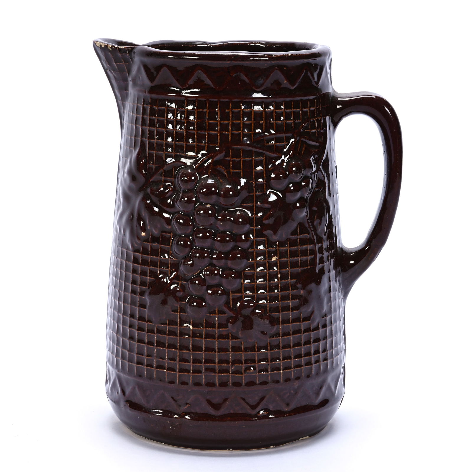 Pitcher, North Star Stoneware, Brown Glaze (1 of 5)