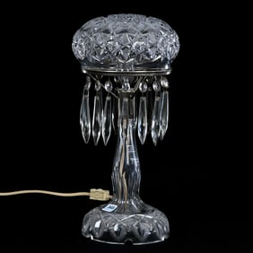 Boudoir Lamp, American Brilliant Cut Glass