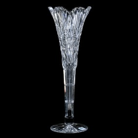 Trumpet Vase, American Brilliant Cut Glass