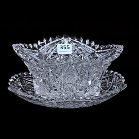 Mayonnaise Bowl, American Brilliant Cut Glass