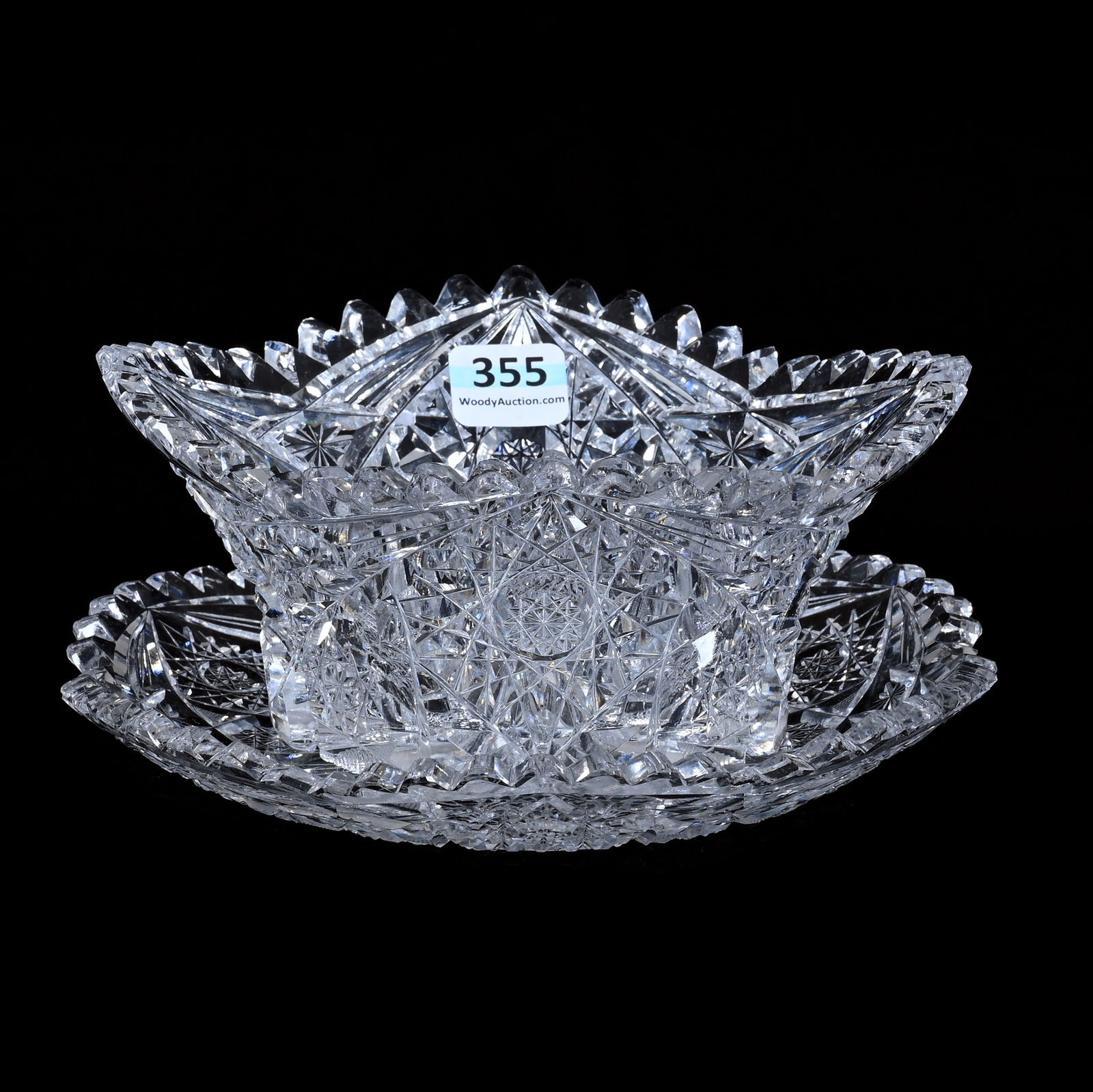 Mayonnaise Bowl, American Brilliant Cut Glass (1 of 4)