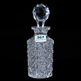 Cologne Bottle, Seven Sided, American Brilliant Cut Glass