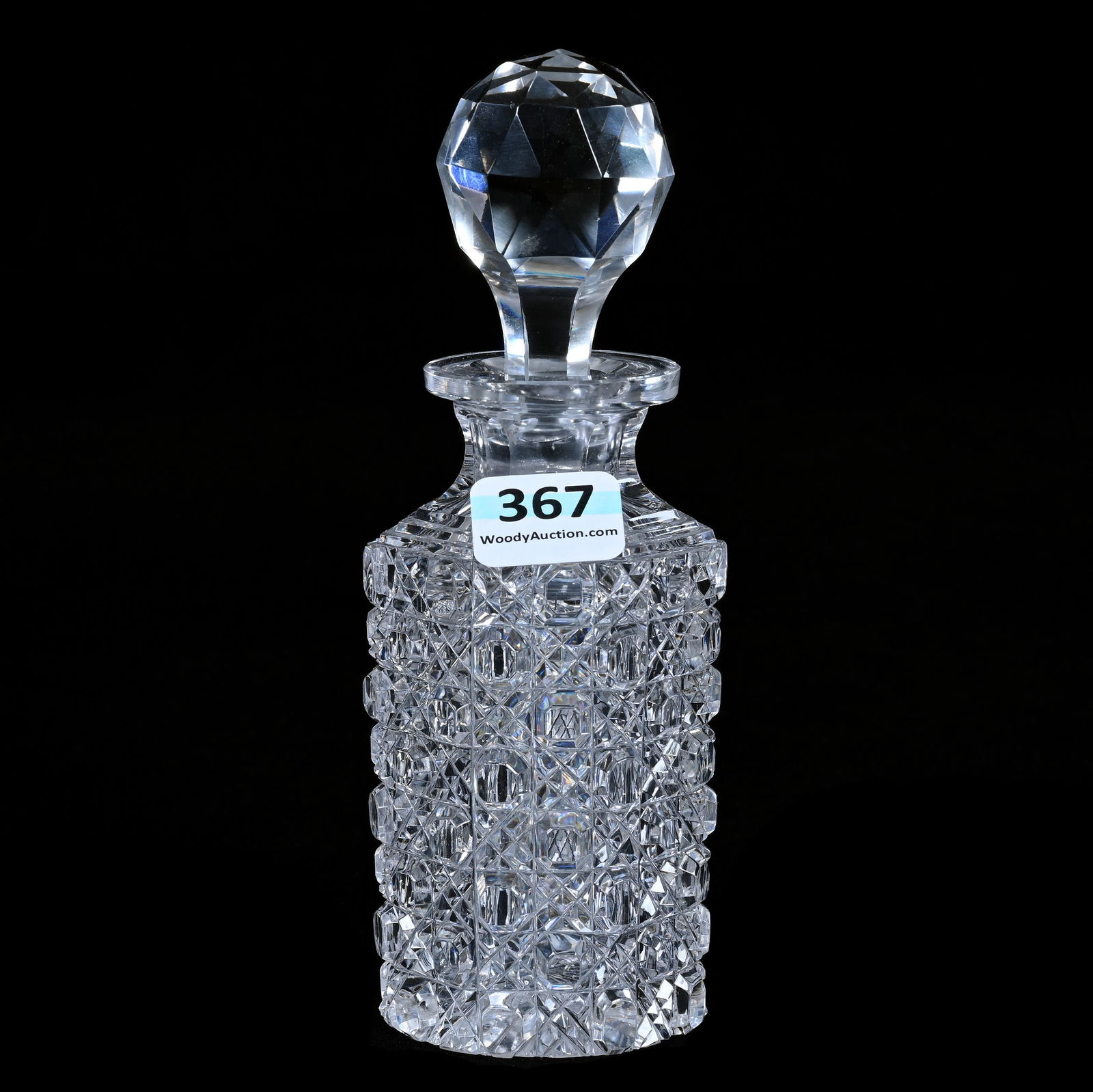 Cologne Bottle, Seven Sided, American Brilliant Cut Glass (1 of 3)