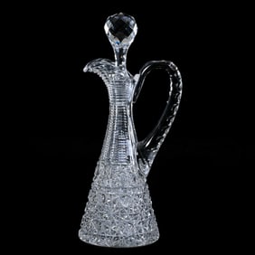 Cruet, American Brilliant Cut Glass