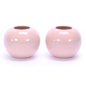 Pair Rose Bowls Marked Rookwood #6199F Art Pottery, Dated 1942