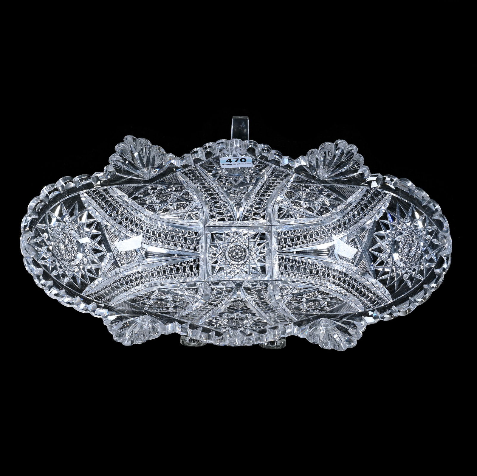 Deep Celery Tray, American Brilliant Cut Glass, Columbia Pattern By Blackmer (1 of 3)