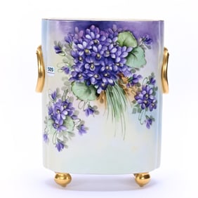 Cache Pot, Footed, Marked W.G. & C. Limoges