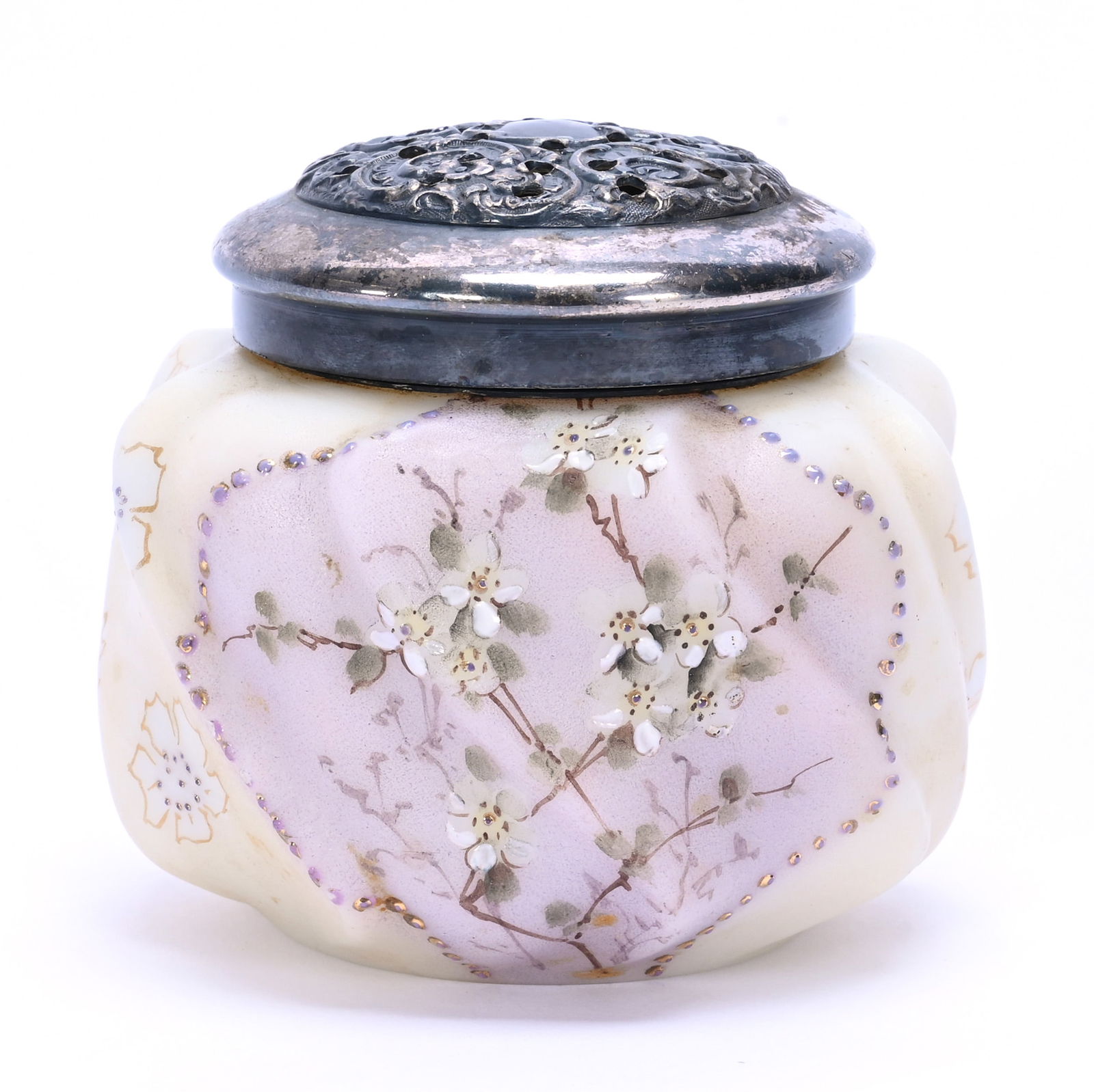 Sugar Shaker, Unmarked Mt. Washington Art Glass (1 of 3)