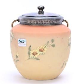 Biscuit Jar, Unmarked Mt. Washington Art Glass