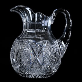 Pitcher, American Brilliant Cut Glass