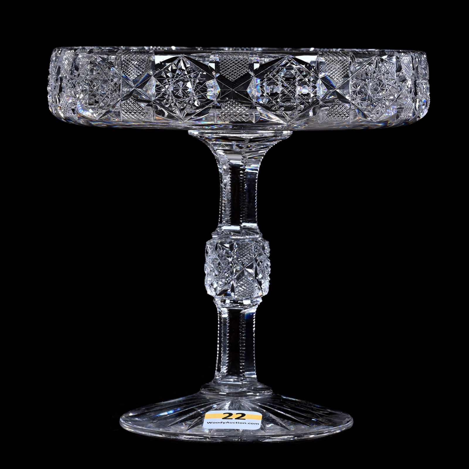 Pastry Compote, American Brilliant Cut Glass, Pattern No. 99 By Dorflinger (1 of 3)