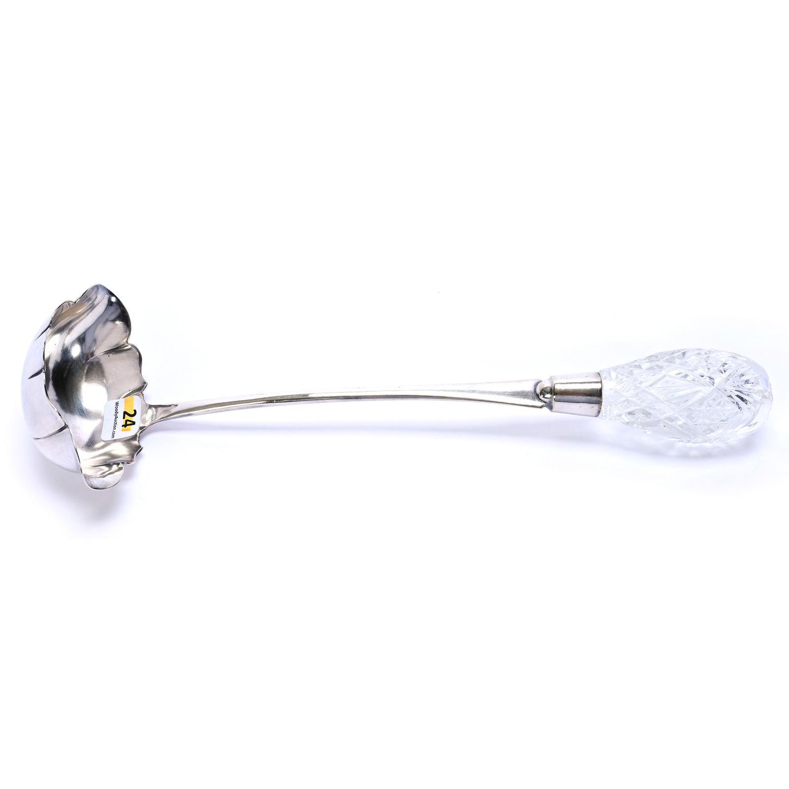 Punch Ladle, American Brilliant Cut Glass, Pattern Resembles Marlboro By Dorflinger (1 of 4)