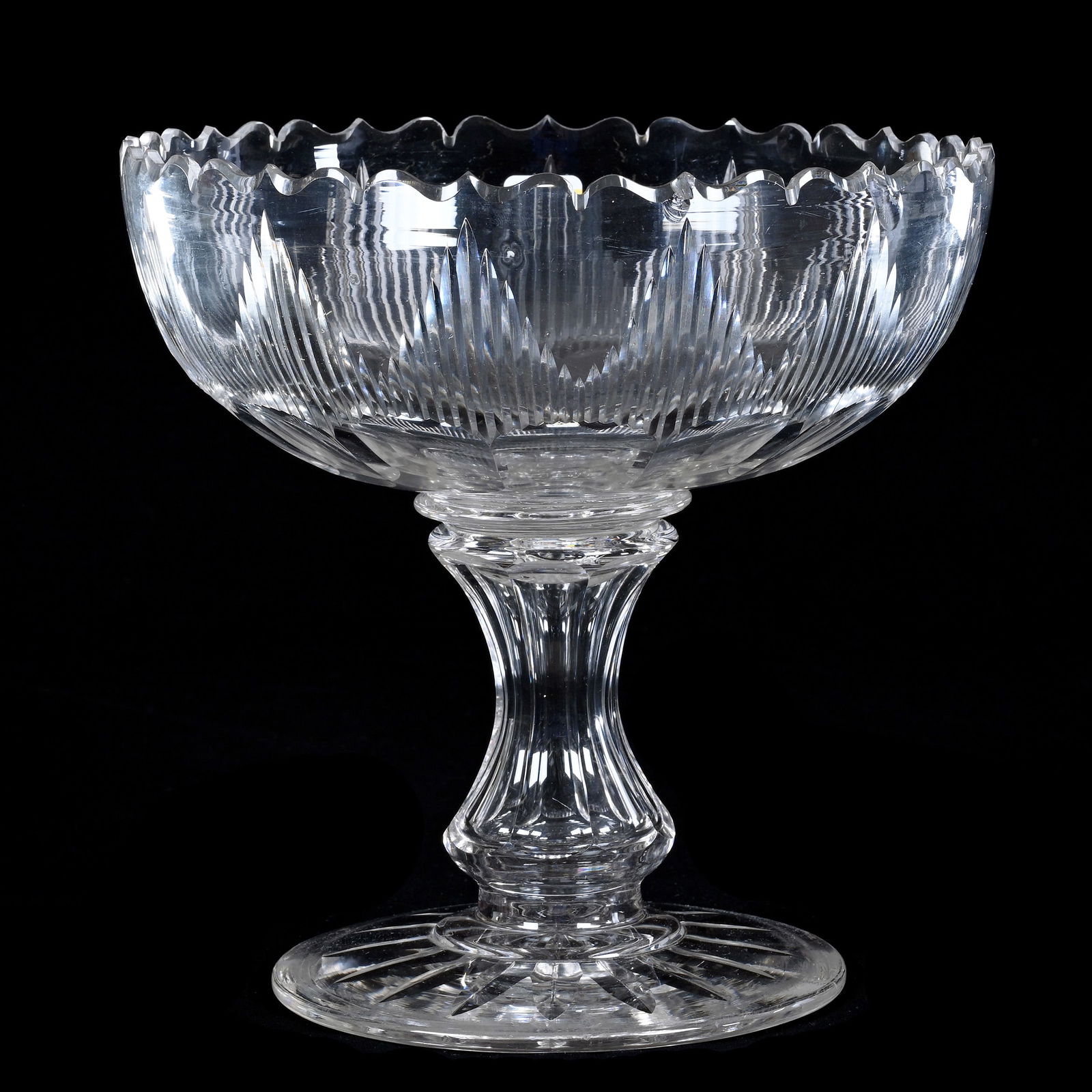 Pedestal Fruit Bowl, American Brilliant Cut Glass, Attributed To Dorflinger (1 of 4)