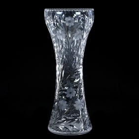 Vase, American Brilliant Cut Glass