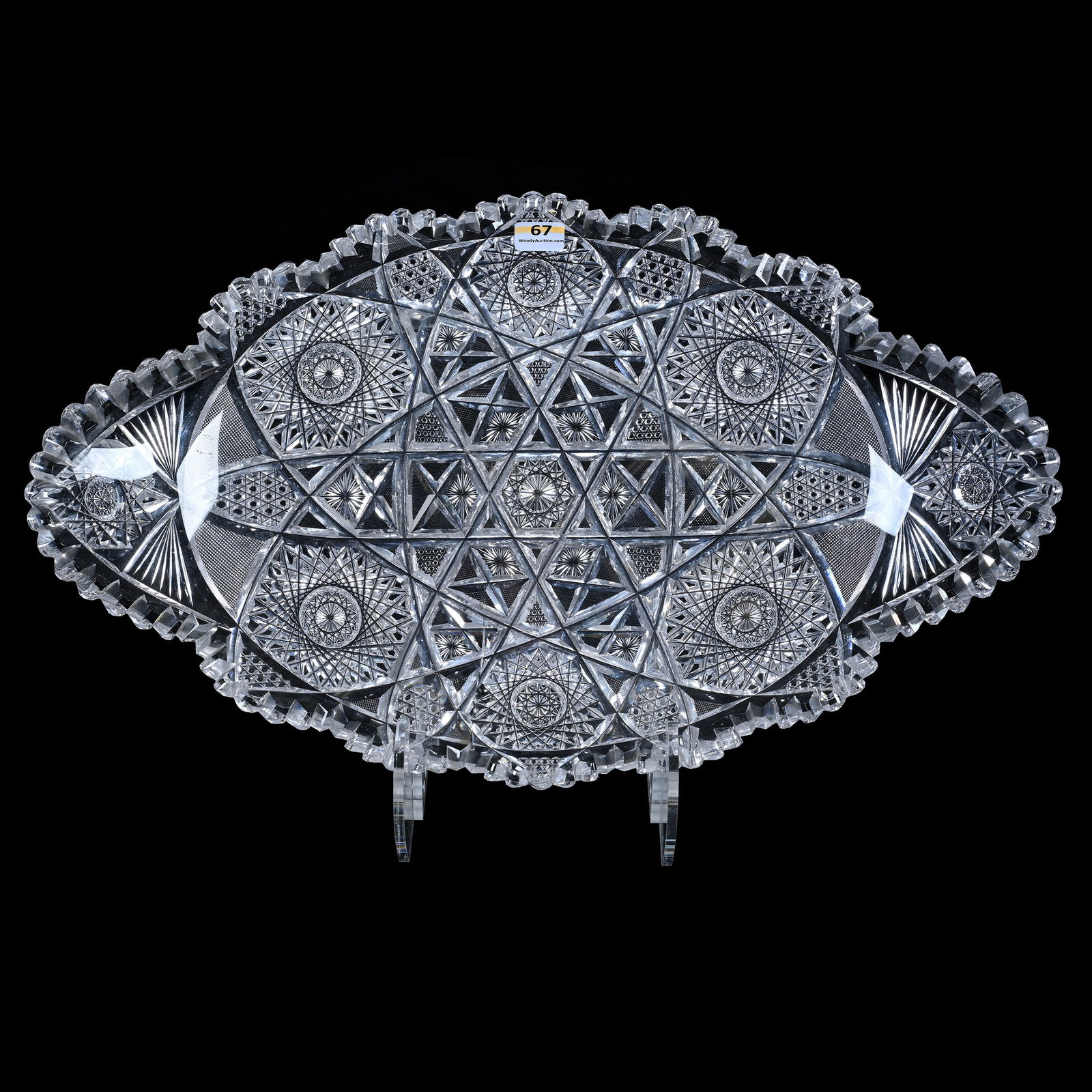 Ice Cream Tray, American Brilliant Cut Glass (1 of 5)