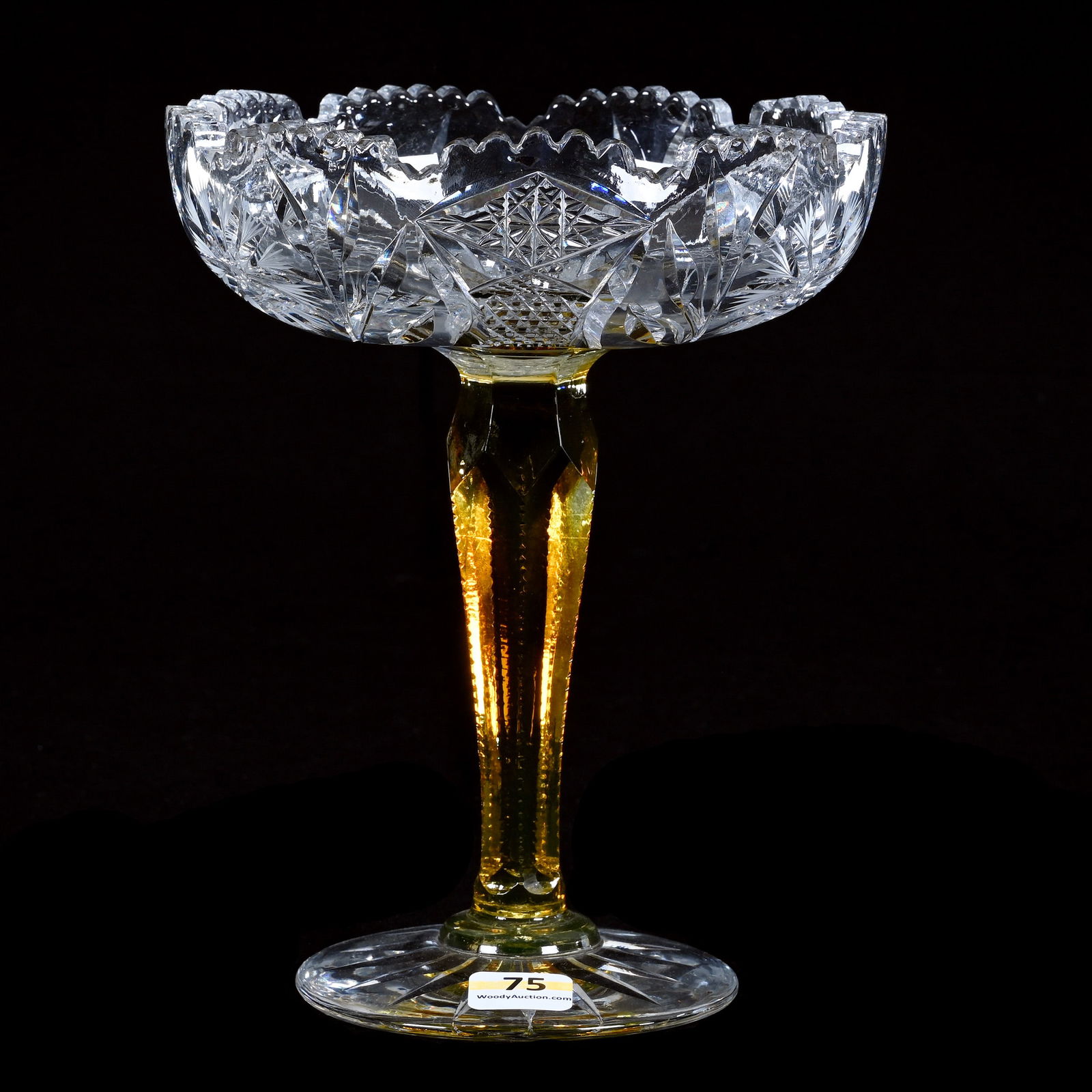 Experimental Compote By Empire, American Brilliant Cut Glass (1 of 4)