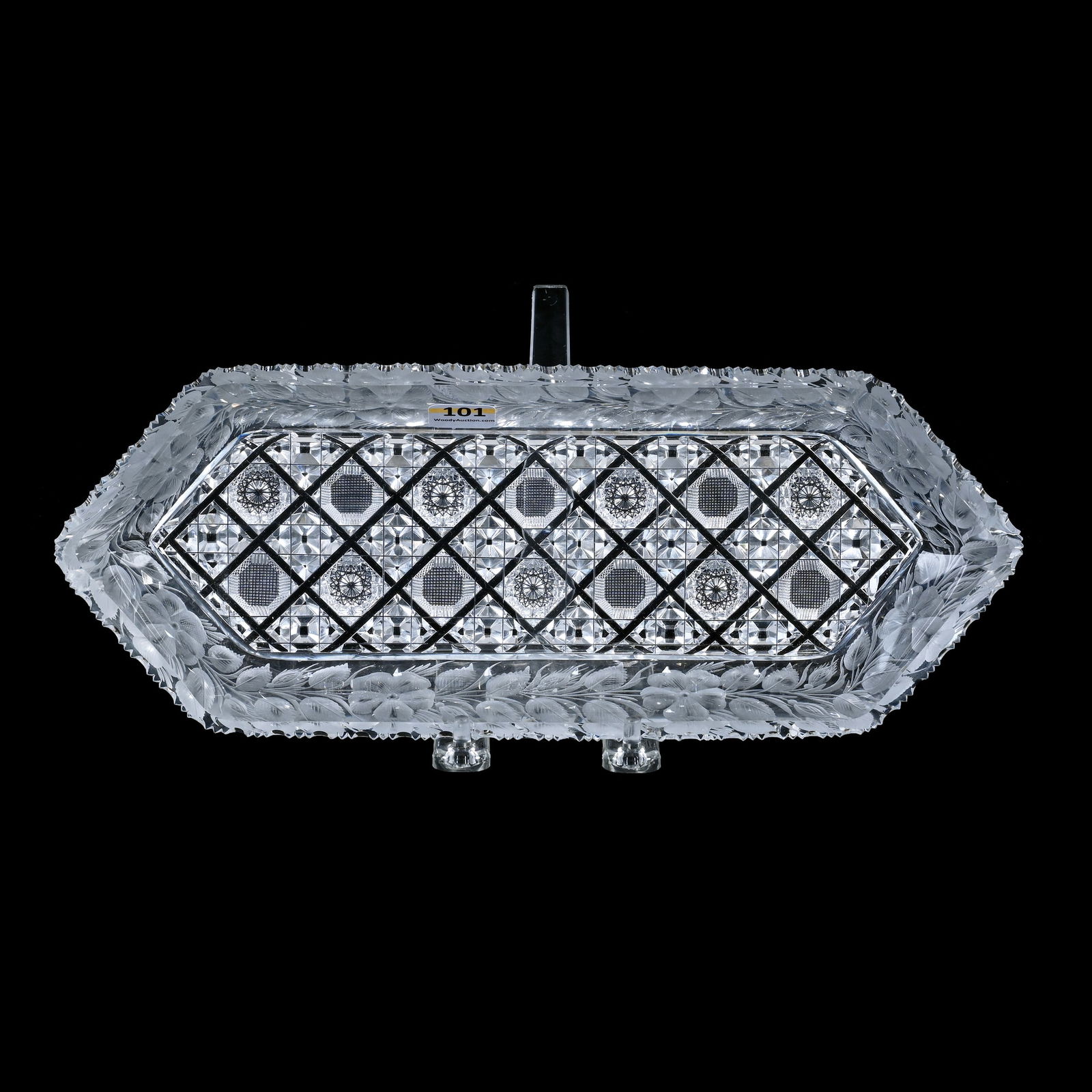 Celery Tray, American Brilliant Cut Glass, Pattern Resembles Diana By Hunt Cut Glass (1 of 3)