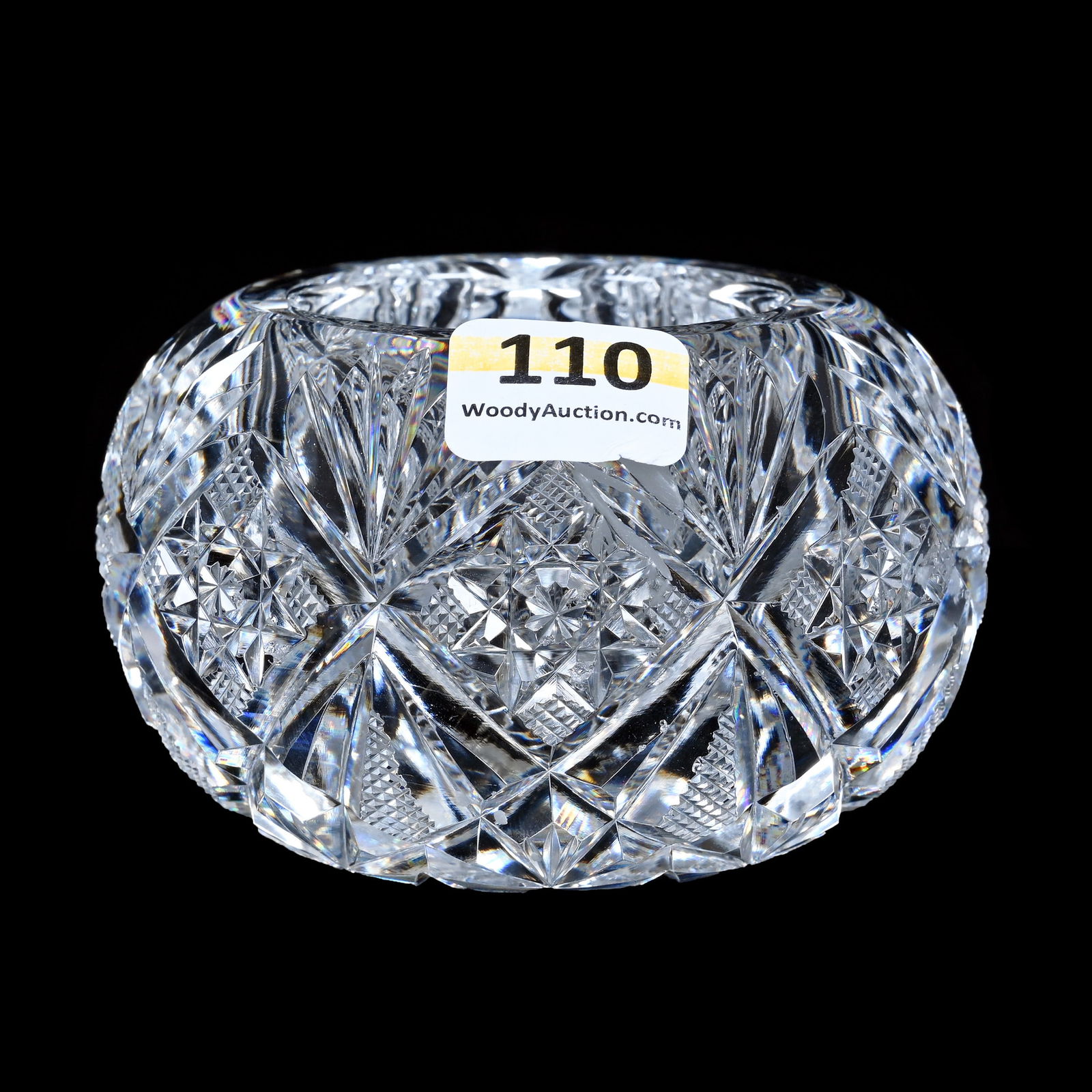 Master Salt Dip, American Brilliant Cut Glass, Marlboro Pattern By Dorflinger (1 of 3)