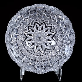 Bowl, Atlantic Pattern By Bergen, American Brilliant Cut Glass