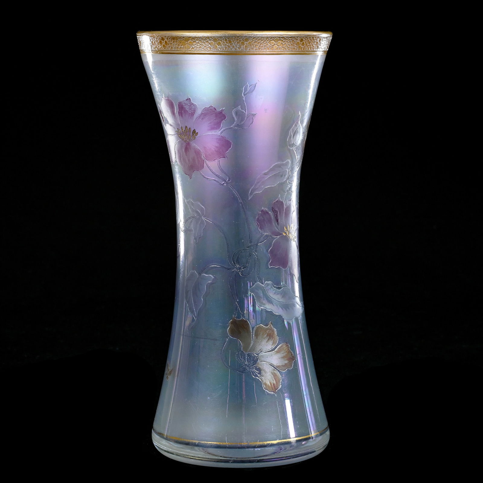 Vase, Two Color Acid Cut Floral Design, Attributed To Sinclaire (1 of 3)