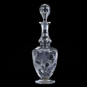 Pedestal Decanter, American Brilliant Cut Glass
