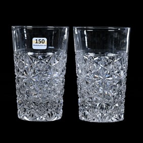 Pair Iced Tea Crystal Stemware Identification Guide By Bob Page & Eale Frederiksen Glasses, American