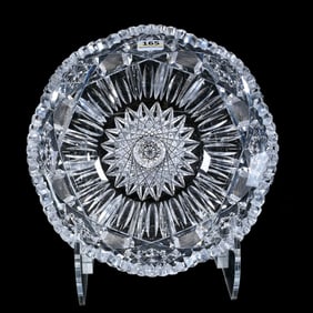 Bowl, American Brilliant Cut Glass, Glenwood Pattern By Bergen