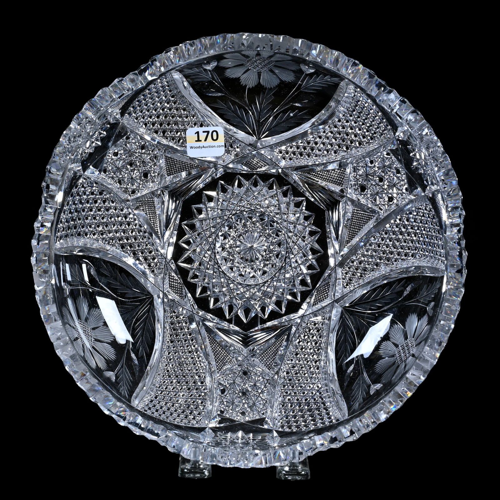 Low Bowl, American Brilliant Cut Glass (1 of 7)