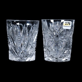 (2) Tumblers, American Brilliant Cut Glass