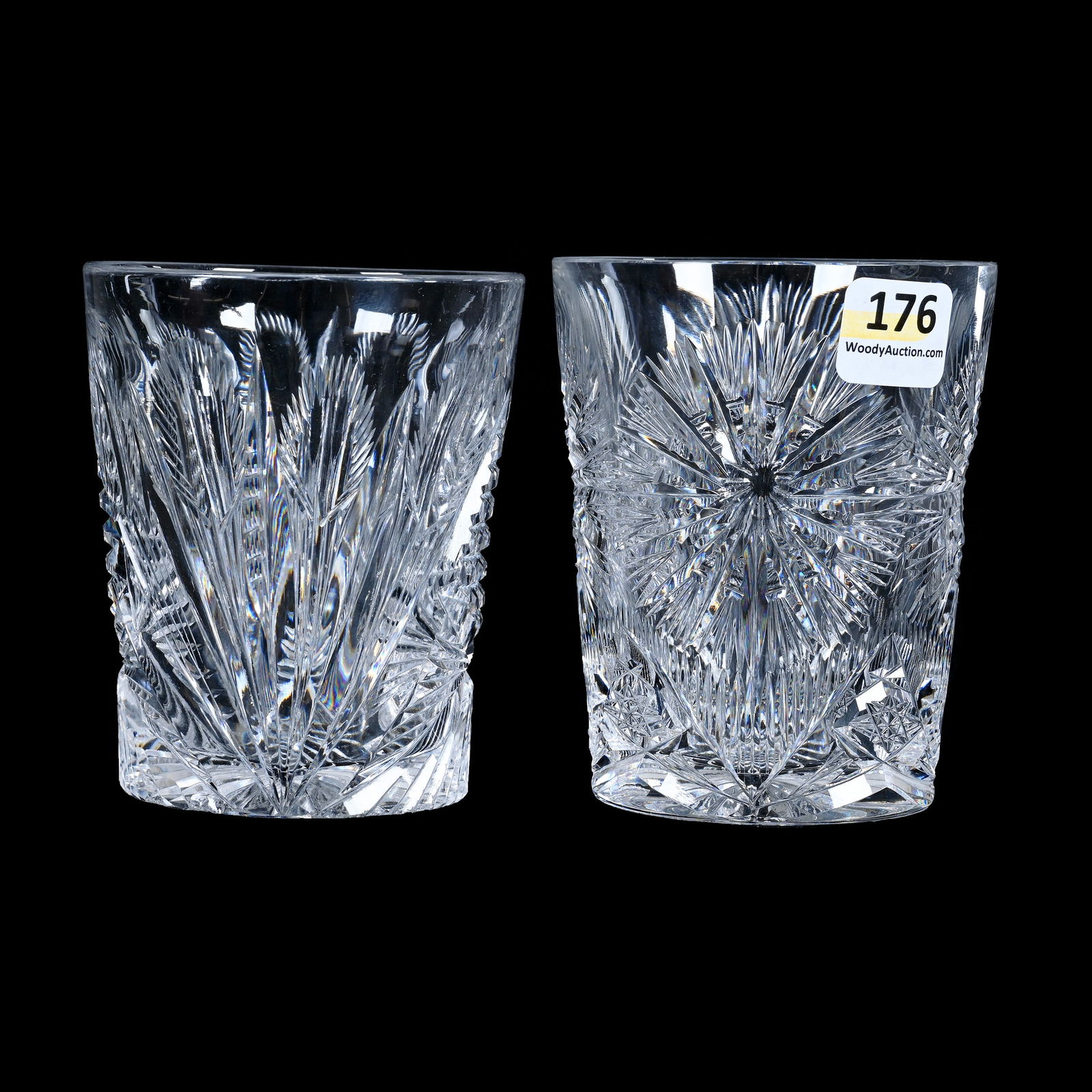 (2) Tumblers, American Brilliant Cut Glass (1 of 4)