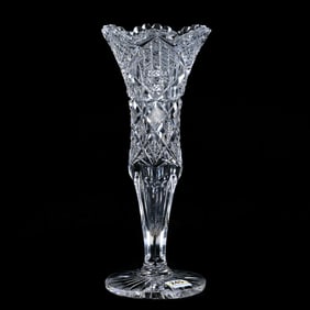 Vase, American Brilliant Cut Glass
