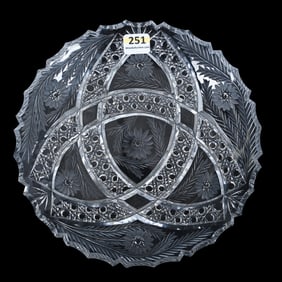 Plate, American Brilliant Cut Glass