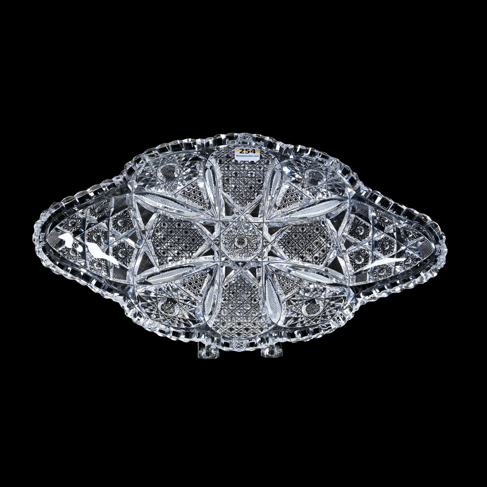 Ice Cream Tray, American Brilliant Cut Glass (1 of 3)