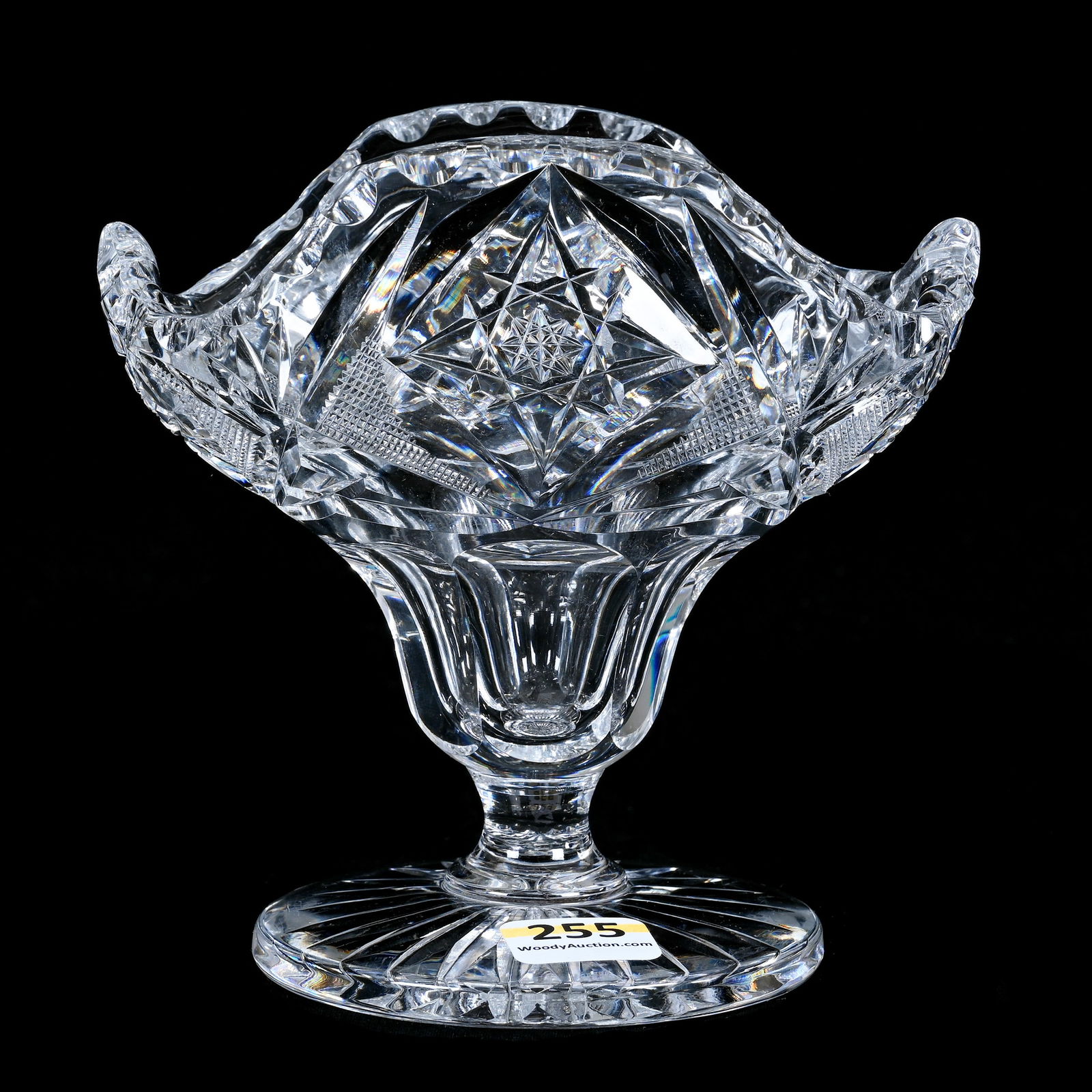 Pedestal Candy Dish, American Brilliant Cut Glass (1 of 3)