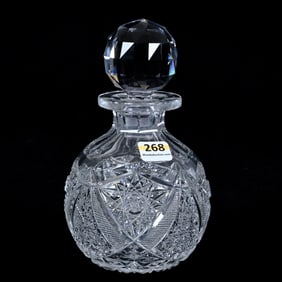 Cologne Bottle, American Brilliant Cut Glass