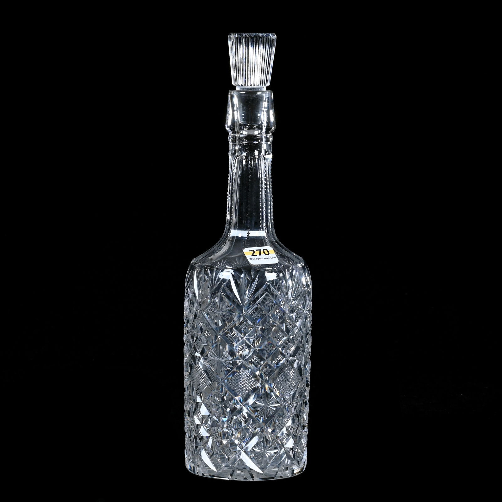 Whiskey Bottle, American Brilliant Cut Glass (1 of 4)