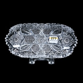 Relish Tray, American Brilliant Cut Glass